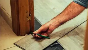 How to fix gap between door jamb and floor