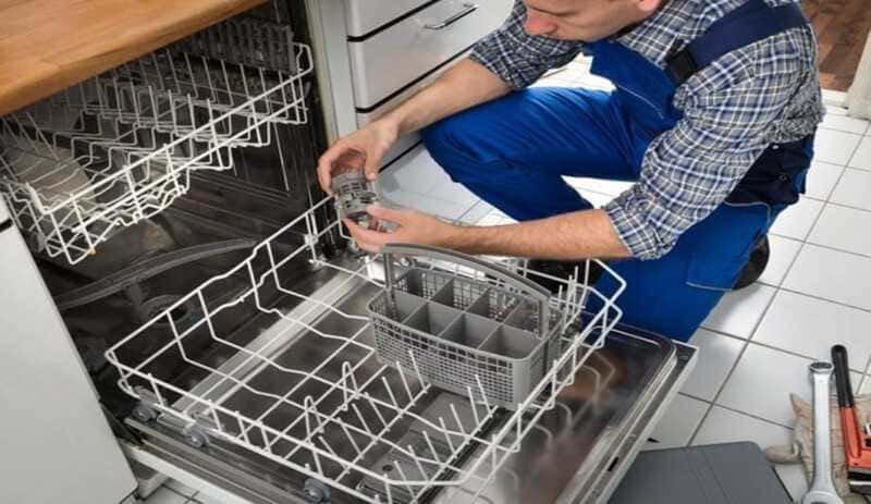 Top rack of dishwasher does not clean.