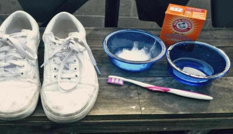 Easy cleaning for white shoes.