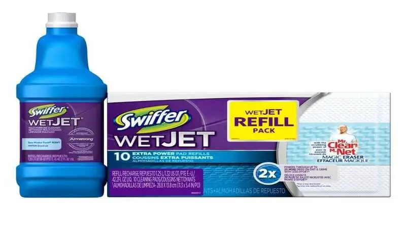 How to recharge the swiffer wet jet bottle.