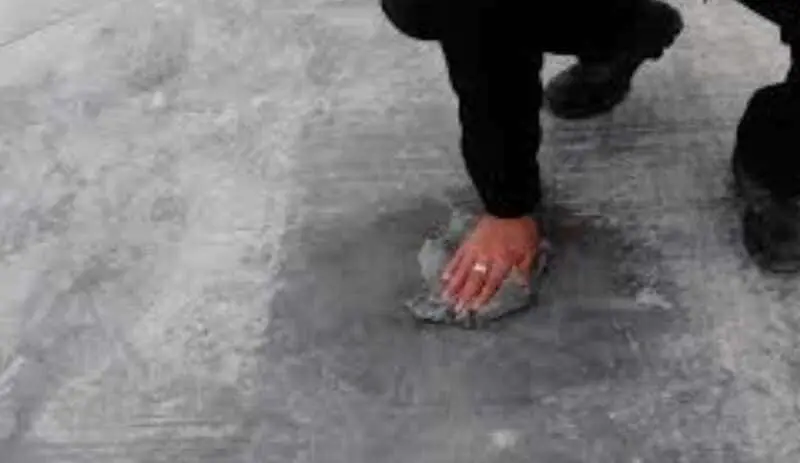 Why concrete floor sweating under carpet.