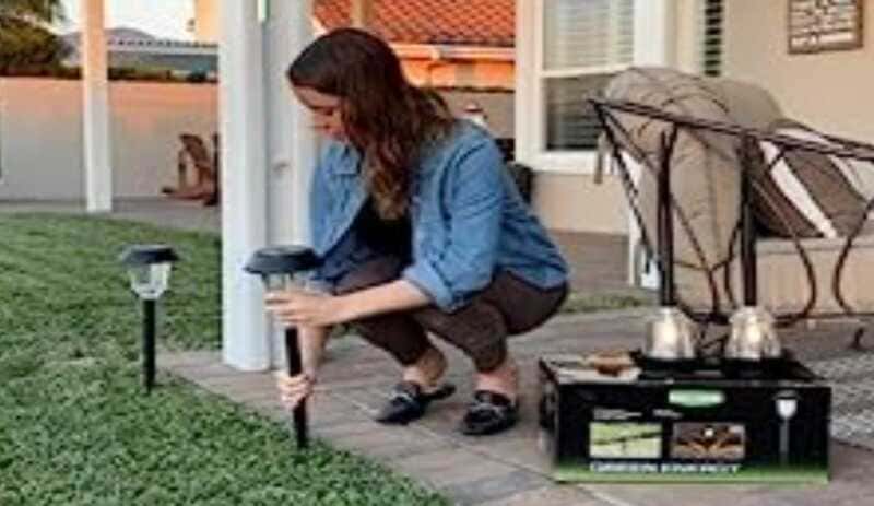 How to set up solar lights in the garden.