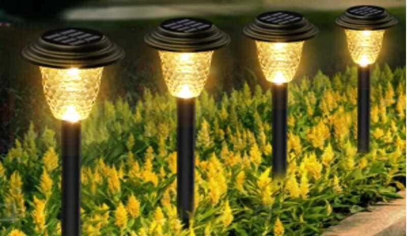 Step by step on how to install solar lights in the garden.