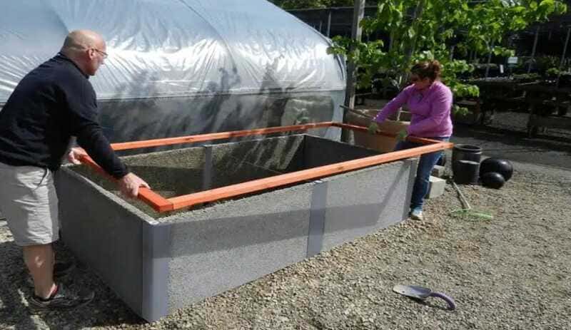 How to construct a raised garden bed.